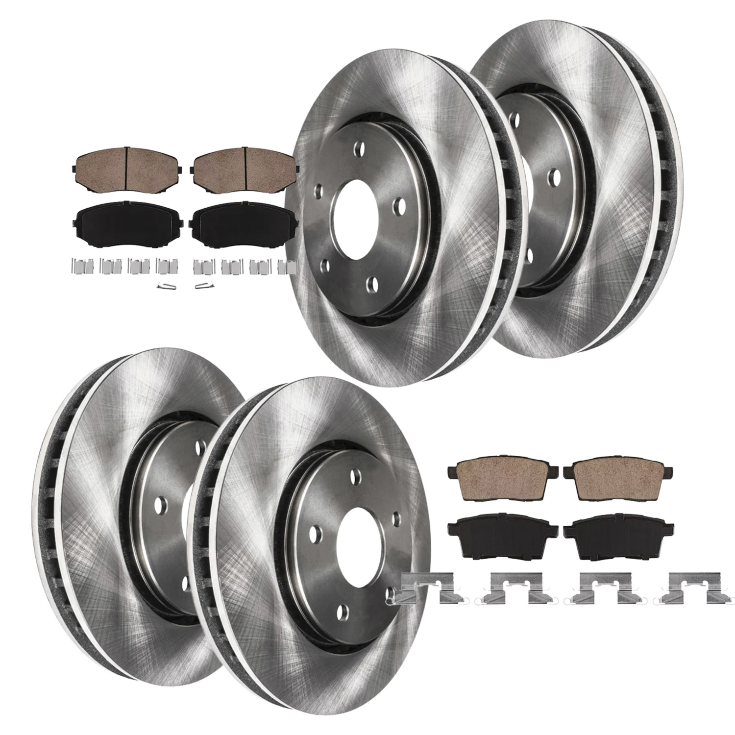 Drilled Slotted Brake Rotors Drilled & Slotted Brake Rotors With Ceramic Pads - Complete Kit For 2016-2023 Mazda CX-9 Mazda CX-9 Brake Kit